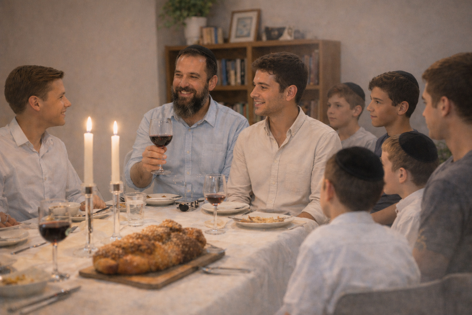 בוא נשב - שיחה אישית בין שני אנשים סביב שולחן